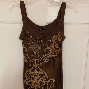 Fang Sequin Tank Top Size Small